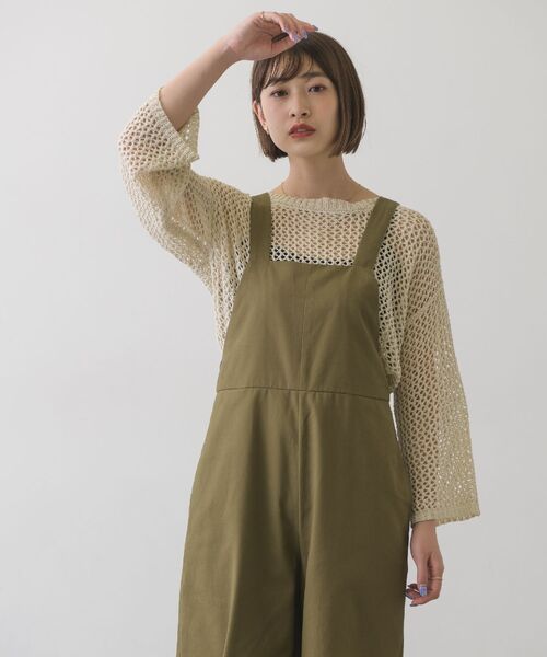 RETRO GIRL（レトロガール）の「テープヤーンニットPO（Tシャツ/カットソー・レディース・バーガンディー/ブラック/オフホワイト・FREE）」の7枚目の写真