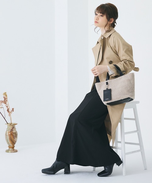 MURUA(ムルーア)の「MURUA (ムルーア) トートバッグ ボア MR-B1081(トートバッグ・レディース・ブルー/グレー/ブラック・FREE)」の5枚目の写真