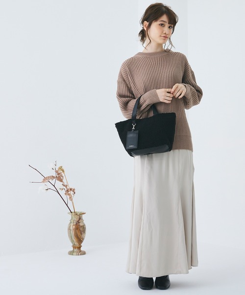 MURUA(ムルーア)の「MURUA (ムルーア) トートバッグ ボア MR-B1081(トートバッグ・レディース・ブルー/グレー/ブラック・FREE)」の7枚目の写真