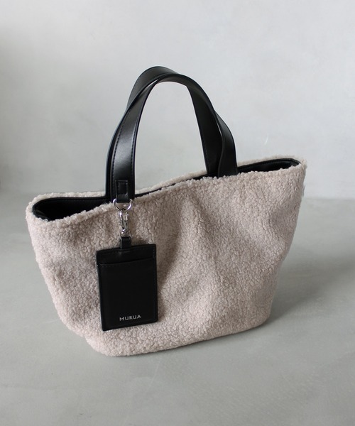 MURUA(ムルーア)の「MURUA (ムルーア) トートバッグ ボア MR-B1081(トートバッグ・レディース・ブルー/グレー/ブラック・FREE)」の12枚目の写真