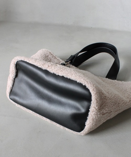 MURUA(ムルーア)の「MURUA (ムルーア) トートバッグ ボア MR-B1081(トートバッグ・レディース・ブルー/グレー/ブラック・FREE)」の10枚目の写真