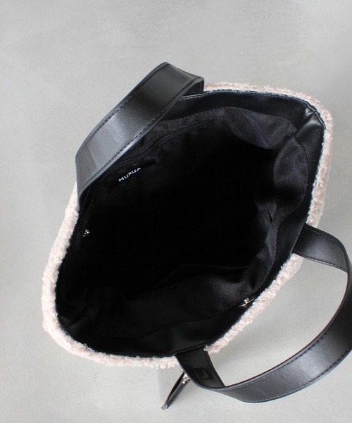 MURUA(ムルーア)の「MURUA (ムルーア) トートバッグ ボア MR-B1081(トートバッグ・レディース・ブルー/グレー/ブラック・FREE)」の8枚目の写真