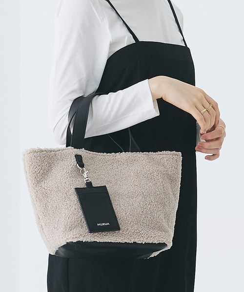 MURUA(ムルーア)の「MURUA (ムルーア) トートバッグ ボア MR-B1081(トートバッグ・レディース・ブルー/グレー/ブラック・FREE)」の14枚目の写真
