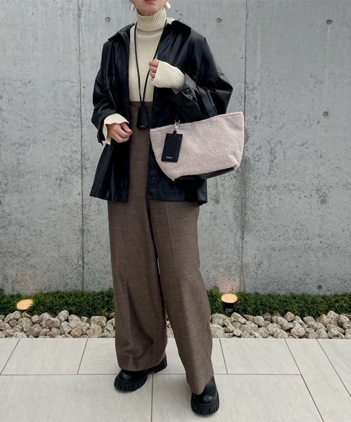 MURUA(ムルーア)の「MURUA (ムルーア) トートバッグ ボア MR-B1081(トートバッグ・レディース・ブルー/グレー/ブラック・FREE)」の15枚目の写真