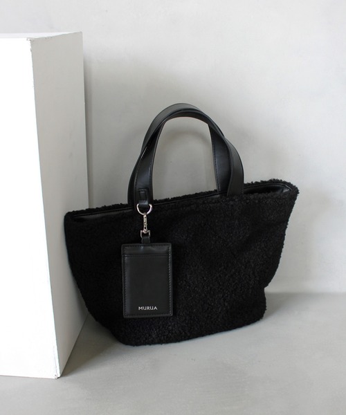 MURUA(ムルーア)の「MURUA (ムルーア) トートバッグ ボア MR-B1081(トートバッグ・レディース・ブルー/グレー/ブラック・FREE)」の22枚目の写真
