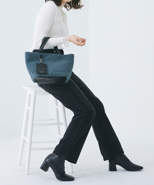 MURUA(ムルーア)の「MURUA (ムルーア) トートバッグ ボア MR-B1081(トートバッグ・レディース・ブルー/グレー/ブラック・FREE)」の21枚目の写真