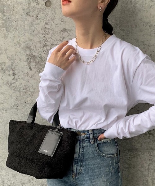 MURUA(ムルーア)の「MURUA (ムルーア) トートバッグ ボア MR-B1081(トートバッグ・レディース・ブルー/グレー/ブラック・FREE)」の19枚目の写真