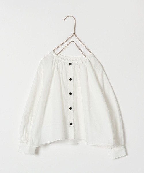 LOWRYS FARM（ローリーズファーム）の「ビッグカラー２ＷＡＹブラウス　162221（シャツ/ブラウス・キッズ・ブラック/オフホワイト・110cm/120cm/130cm/140cm/150cm）」の3枚目の写真