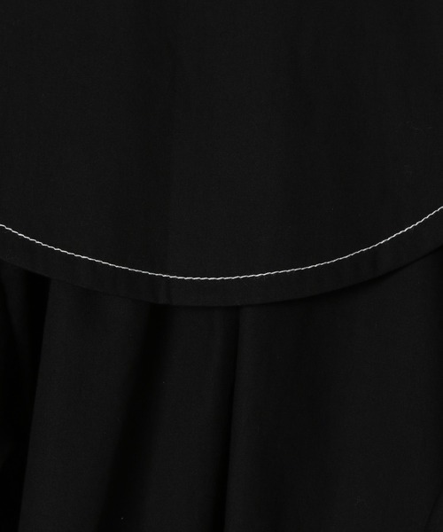 LOWRYS FARM（ローリーズファーム）の「ビッグカラー２ＷＡＹブラウス　162221（シャツ/ブラウス・キッズ・ブラック/オフホワイト・110cm/120cm/130cm/140cm/150cm）」の4枚目の写真