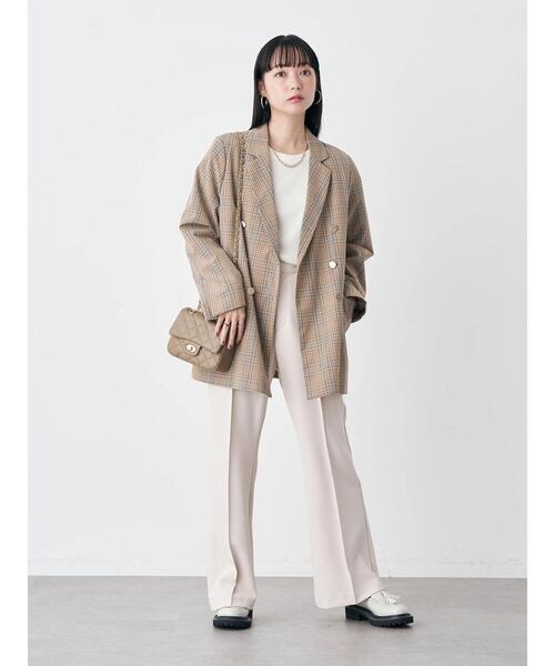 earth music&ecology（アースミュージックアンドエコロジー）の「袖シャーリングカットプルオーバー（Tシャツ/カットソー・レディース・ミント/オフホワイト/ピンク/ブラック・M/S）」の14枚目の写真