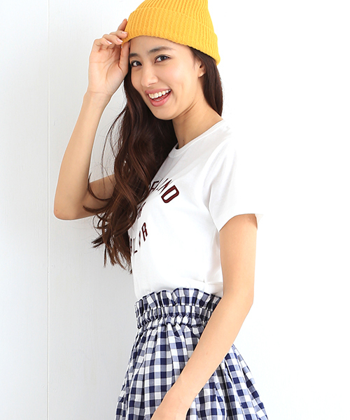 B:MING by BEAMS（ビーミングバイビームス）の「＜VERY 5月号・InRed 6月号掲載＞ビーミング by ビームス / フロッキープリントTシャツ（Tシャツ/カットソー・レディース・ホワイト/チャコールグレー/ネイビー・ONE SIZE）」の4枚目の写真