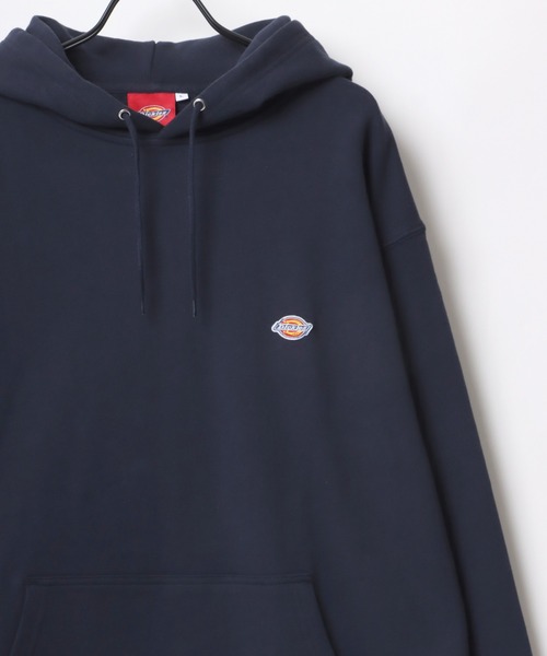 Dickies(ディッキーズ)の「Dickies/ディッキーズ 別注 オーバーサイズ 裏毛 ミニロゴワッペン ワンポイント刺繍 スウェット パーカー フーディー/長袖 トップス プルオーバー/レディース メンズ(パーカー・メンズ・ホワイト/アッシュグレー/ブラック/ダークグリーン/ネイビー/オートミール/ブラック系その他/グレー系その他/ベージュ系その他・M/L/XL)」の9枚目の写真