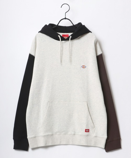 Dickies(ディッキーズ)の「Dickies/ディッキーズ 別注 オーバーサイズ 裏毛 ミニロゴワッペン ワンポイント刺繍 スウェット パーカー フーディー/長袖 トップス プルオーバー/レディース メンズ(パーカー・メンズ・ホワイト/アッシュグレー/ブラック/ダークグリーン/ネイビー/オートミール/ブラック系その他/グレー系その他/ベージュ系その他・M/L/XL)」の16枚目の写真
