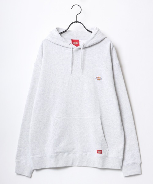 Dickies(ディッキーズ)の「Dickies/ディッキーズ 別注 オーバーサイズ 裏毛 ミニロゴワッペン ワンポイント刺繍 スウェット パーカー フーディー/長袖 トップス プルオーバー/レディース メンズ(パーカー・メンズ・ホワイト/アッシュグレー/ブラック/ダークグリーン/ネイビー/オートミール/ブラック系その他/グレー系その他/ベージュ系その他・M/L/XL)」の13枚目の写真