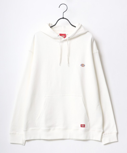Dickies(ディッキーズ)の「Dickies/ディッキーズ 別注 オーバーサイズ 裏毛 ミニロゴワッペン ワンポイント刺繍 スウェット パーカー フーディー/長袖 トップス プルオーバー/レディース メンズ(パーカー・メンズ・ホワイト/アッシュグレー/ブラック/ダークグリーン/ネイビー/オートミール/ブラック系その他/グレー系その他/ベージュ系その他・M/L/XL)」の10枚目の写真