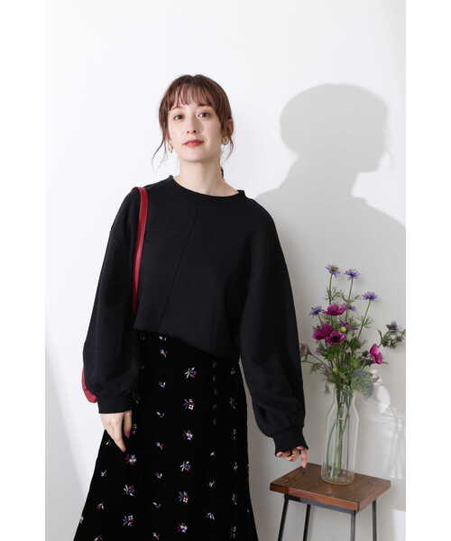 JILL STUART（ジルスチュアート）の「◆ゾーイスウェットシャツ（Tシャツ/カットソー・レディース・ブラウン/ホワイト/ブラック・FREE）」の13枚目の写真