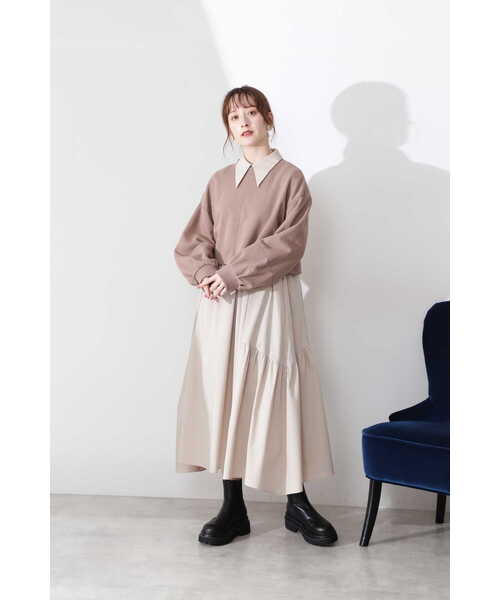 JILL STUART（ジルスチュアート）の「◆ゾーイスウェットシャツ（Tシャツ/カットソー・レディース・ブラウン/ホワイト/ブラック・FREE）」の17枚目の写真