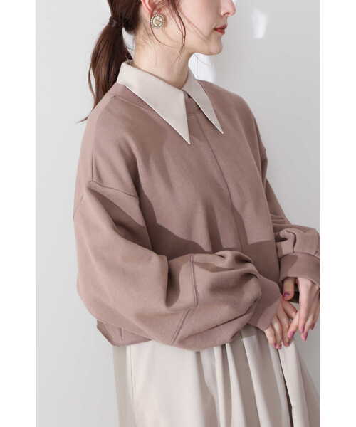 JILL STUART（ジルスチュアート）の「◆ゾーイスウェットシャツ（Tシャツ/カットソー・レディース・ブラウン/ホワイト/ブラック・FREE）」の9枚目の写真