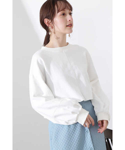 JILL STUART（ジルスチュアート）の「◆ゾーイスウェットシャツ（Tシャツ/カットソー・レディース・ブラウン/ホワイト/ブラック・FREE）」の4枚目の写真