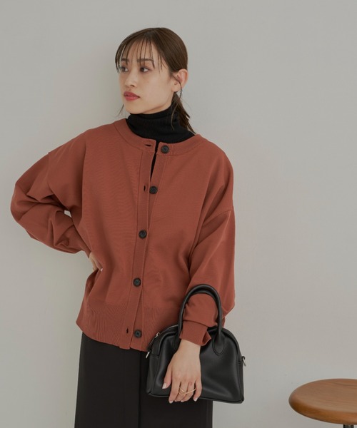 CLEARIMPRESSION (クリアインプレッション)の「2WAYボリュームスリーブカーディガン(カーディガン/ボレロ・レディース・ブラック/ブラウン/アイボリー・FREE)」の4枚目の写真