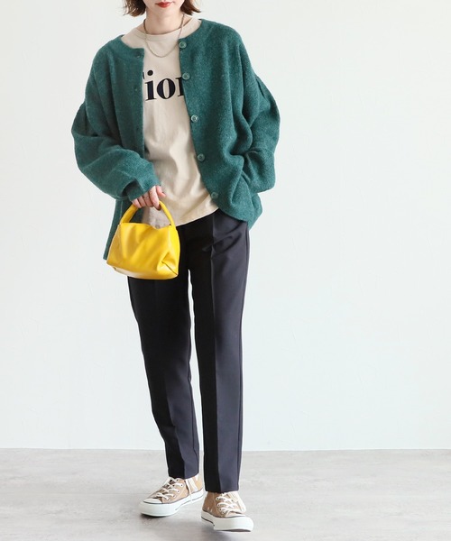 reca（レカ）の「ルーズニットカーディガン（カーディガン/ボレロ・レディース・ダークグリーン/マスタード/ダークベージュ・M）」の18枚目の写真