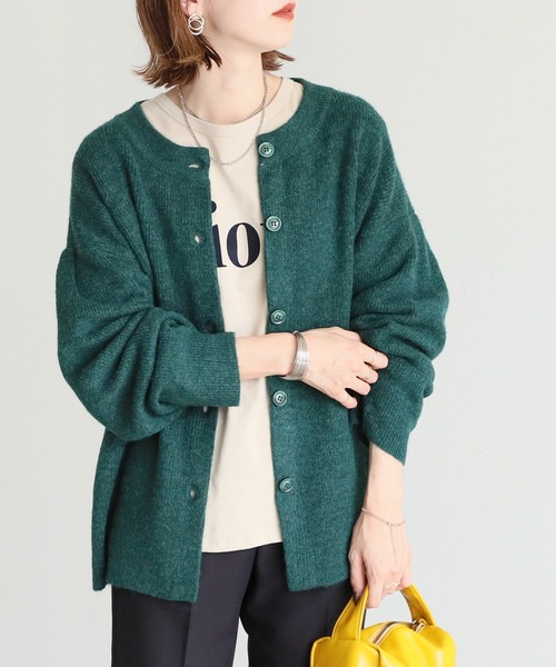 reca（レカ）の「ルーズニットカーディガン（カーディガン/ボレロ・レディース・ダークグリーン/マスタード/ダークベージュ・M）」の15枚目の写真