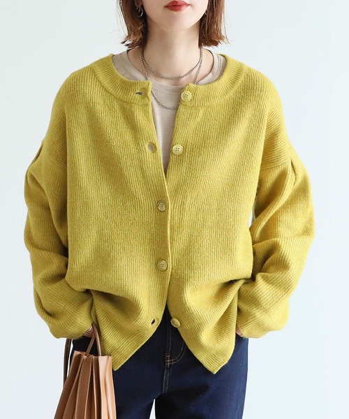 reca（レカ）の「ルーズニットカーディガン（カーディガン/ボレロ・レディース・ダークグリーン/マスタード/ダークベージュ・M）」の20枚目の写真