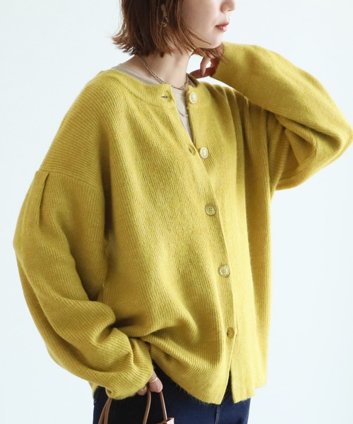 reca（レカ）の「ルーズニットカーディガン（カーディガン/ボレロ・レディース・ダークグリーン/マスタード/ダークベージュ・M）」の22枚目の写真