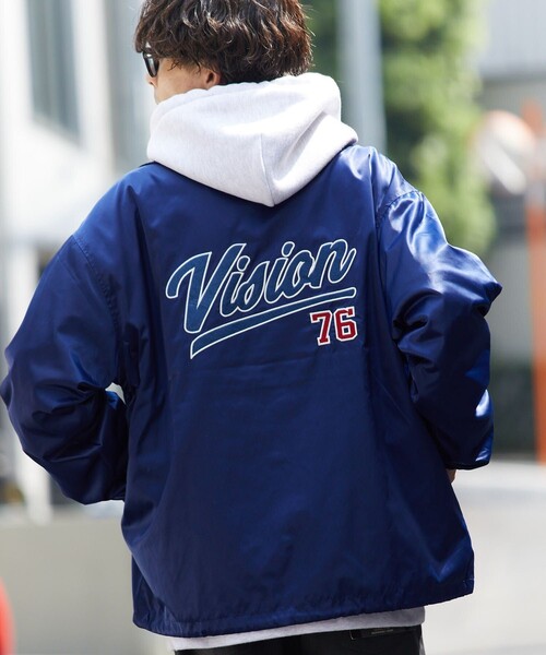 楽天市場】VISION STREET WEAR コーチジャケット 中綿 ビジョン