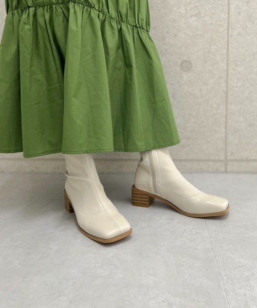 ORiental TRaffic（オリエンタルトラフィック）の「オーバーヒールストレッチブーツ/21402（ブーツ・レディース・ホワイト/ブラック/グレー/レッド・LL/S/M/L/3L/SS）」の22枚目の写真