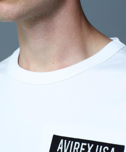 AVIREX（アヴィレックス）の「ファティーグ クルーネック 長袖 Tシャツ/LONG SLEEVE FATIGUE CREW NECK T-SHIRT（Tシャツ/カットソー・メンズ・オリーブ系/その他3/ブラック/ホワイト/ブラック系その他2/ネイビー・M/XL/L/2XL）」の15枚目の写真