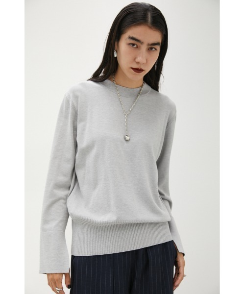 crie conforto（クリーコンフォルト）の「バイカラークルーネックプルオーバー（ニット/セーター・レディース・ネイビー/グレー/イエロー・SMALL/MEDIUM）」の13枚目の写真