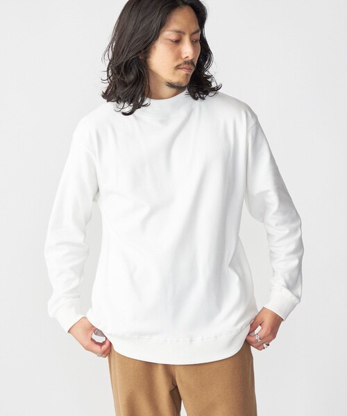 SHIPS（シップス）の「SHIPS: モイスチャー ハイネック プルオーバー 22FW（Tシャツ/カットソー・メンズ・ホワイト/グレー/ブラック/グリーン/ホワイト系その他・MEDIUM/SMALL/LARGE/X-LARGE）」の3枚目の写真