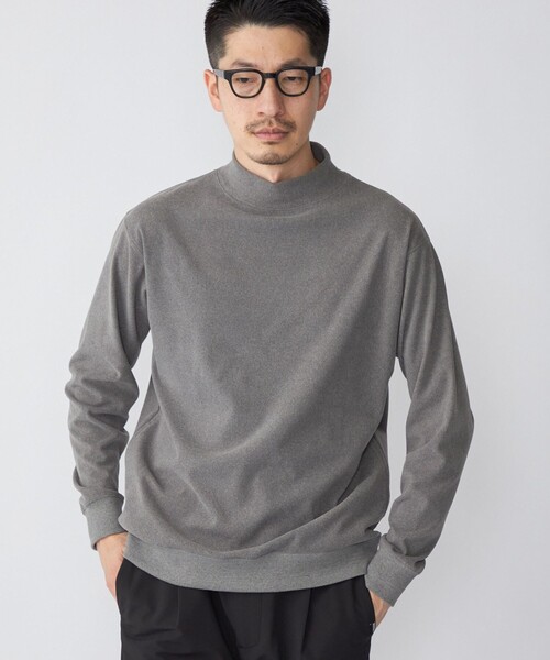 SHIPS（シップス）の「SHIPS: モイスチャー ハイネック プルオーバー 22FW（Tシャツ/カットソー・メンズ・ホワイト/グレー/ブラック/グリーン/ホワイト系その他・MEDIUM/SMALL/LARGE/X-LARGE）」の5枚目の写真