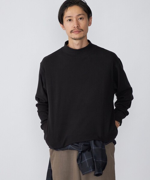 SHIPS（シップス）の「SHIPS: モイスチャー ハイネック プルオーバー 22FW（Tシャツ/カットソー・メンズ・ホワイト/グレー/ブラック/グリーン/ホワイト系その他・MEDIUM/SMALL/LARGE/X-LARGE）」の4枚目の写真