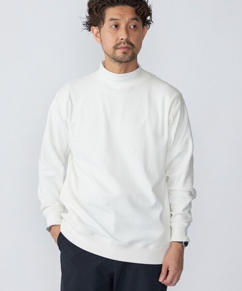 SHIPS（シップス）の「SHIPS: モイスチャー ハイネック プルオーバー 22FW（Tシャツ/カットソー・メンズ・ホワイト/グレー/ブラック/グリーン/ホワイト系その他・MEDIUM/SMALL/LARGE/X-LARGE）」の6枚目の写真