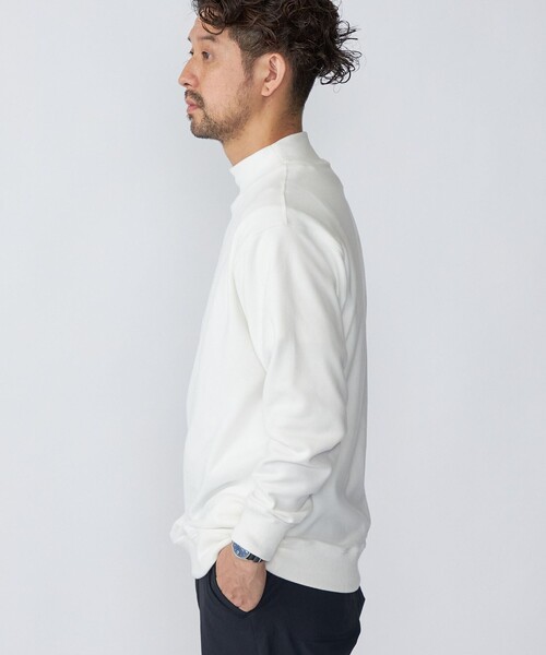 SHIPS（シップス）の「SHIPS: モイスチャー ハイネック プルオーバー 22FW（Tシャツ/カットソー・メンズ・ホワイト/グレー/ブラック/グリーン/ホワイト系その他・MEDIUM/SMALL/LARGE/X-LARGE）」の7枚目の写真