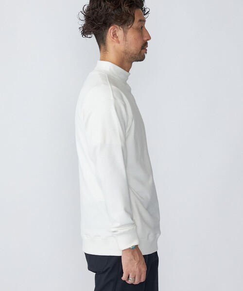 SHIPS（シップス）の「SHIPS: モイスチャー ハイネック プルオーバー 22FW（Tシャツ/カットソー・メンズ・ホワイト/グレー/ブラック/グリーン/ホワイト系その他・MEDIUM/SMALL/LARGE/X-LARGE）」の9枚目の写真
