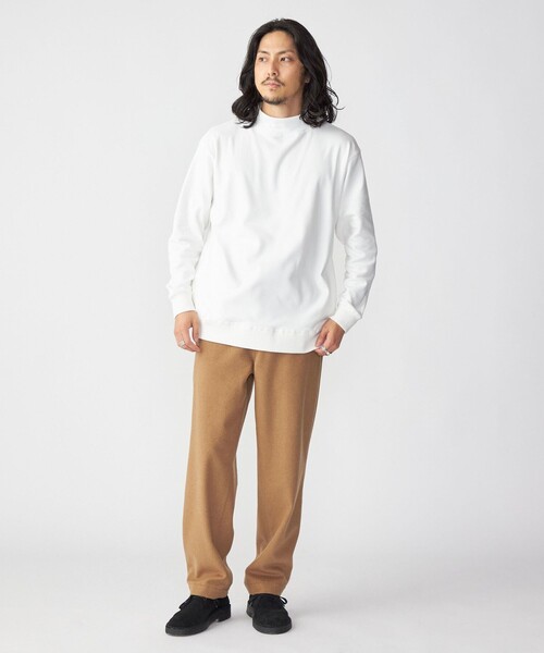 SHIPS（シップス）の「SHIPS: モイスチャー ハイネック プルオーバー 22FW（Tシャツ/カットソー・メンズ・ホワイト/グレー/ブラック/グリーン/ホワイト系その他・MEDIUM/SMALL/LARGE/X-LARGE）」の15枚目の写真