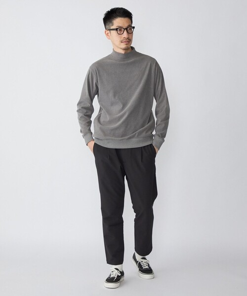 SHIPS（シップス）の「SHIPS: モイスチャー ハイネック プルオーバー 22FW（Tシャツ/カットソー・メンズ・ホワイト/グレー/ブラック/グリーン/ホワイト系その他・MEDIUM/SMALL/LARGE/X-LARGE）」の17枚目の写真