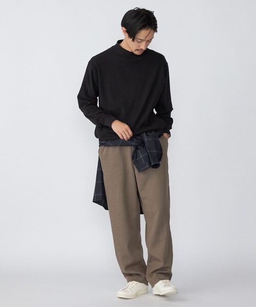 SHIPS（シップス）の「SHIPS: モイスチャー ハイネック プルオーバー 22FW（Tシャツ/カットソー・メンズ・ホワイト/グレー/ブラック/グリーン/ホワイト系その他・MEDIUM/SMALL/LARGE/X-LARGE）」の19枚目の写真