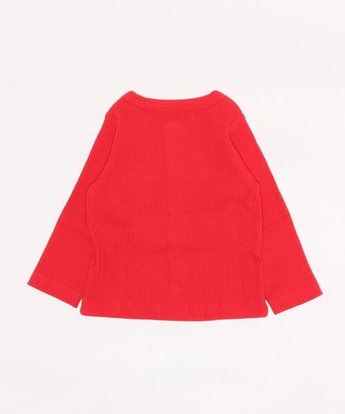 Love&Peace&Money（ラブアンドピースアンドマネー）の「テレコカーディガン（カーディガン/ボレロ・キッズ・レッド/キナリ/ネイビー・120cm/110cm/80ｃｍ/90cm/100cm/130cm）」の4枚目の写真