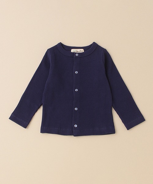 Love&Peace&Money（ラブアンドピースアンドマネー）の「テレコカーディガン（カーディガン/ボレロ・キッズ・レッド/キナリ/ネイビー・120cm/110cm/80ｃｍ/90cm/100cm/130cm）」の2枚目の写真