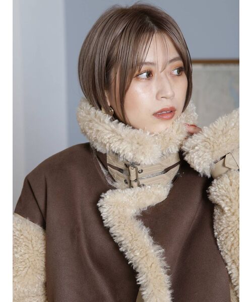 MURUA（ムルーア）の「ボアスリーブフェイクムートン（ムートン