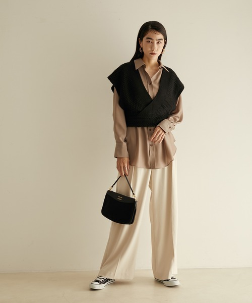 YOUNG&OLSEN The DRYGOODS STORE（ヤングアンドオルセン）の「【YOUNG&OLSEN for SALON】キャンバスウォレットバッグ/ポーチ（ハンドバッグ・レディース・ブラック/キャメル/ワイン・FREE）」の11枚目の写真