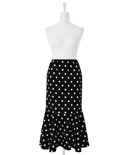 Narcissus（ナルシス）の「【Narcissus】ドットマーメイドスカート（スカート・レディース・ブラック/ホワイト・FREE）」の12枚目の写真