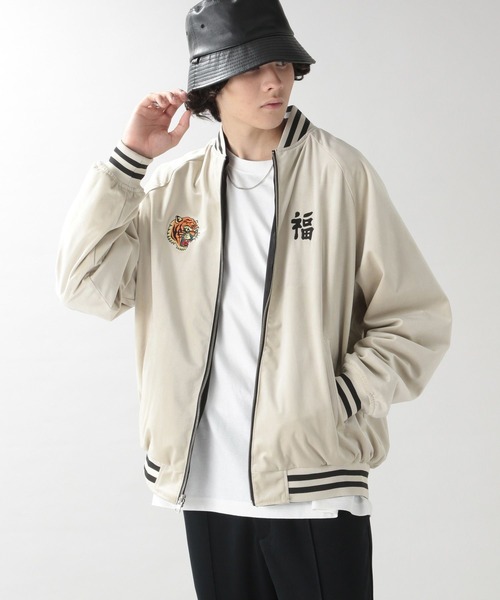 RAGEBLUE（レイジブルー）の「リバーシブルスカジャン/ベトジャン（スカジャン・メンズ・ブラック/ブルー・FREE）」の6枚目の写真