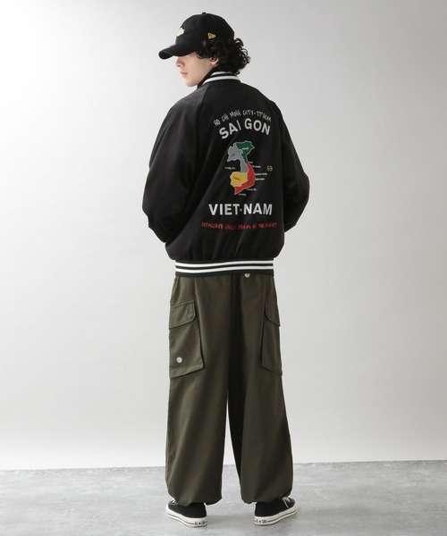 RAGEBLUE（レイジブルー）の「リバーシブルスカジャン/ベトジャン（スカジャン・メンズ・ブラック/ブルー・FREE）」の9枚目の写真