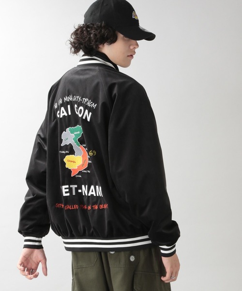 RAGEBLUE（レイジブルー）の「リバーシブルスカジャン/ベトジャン（スカジャン・メンズ・ブラック/ブルー・FREE）」の15枚目の写真