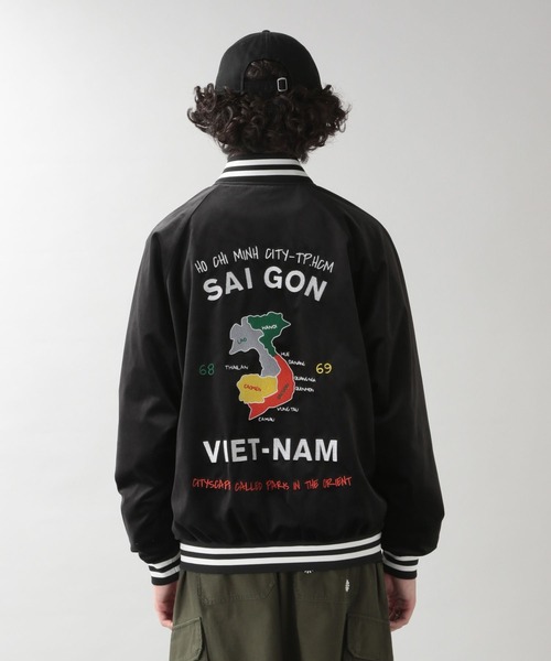 RAGEBLUE（レイジブルー）の「リバーシブルスカジャン/ベトジャン（スカジャン・メンズ・ブラック/ブルー・FREE）」の18枚目の写真